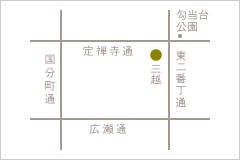 仙台三越店地図